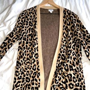 Cheetah Print Cardigan